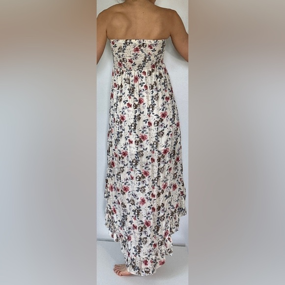 LF DANITY TU WOMEN FLORAL ASYMMETRICAL ROMANTIC DRESS SUPER SOFT HIGH-LOW - Picture 4 of 7